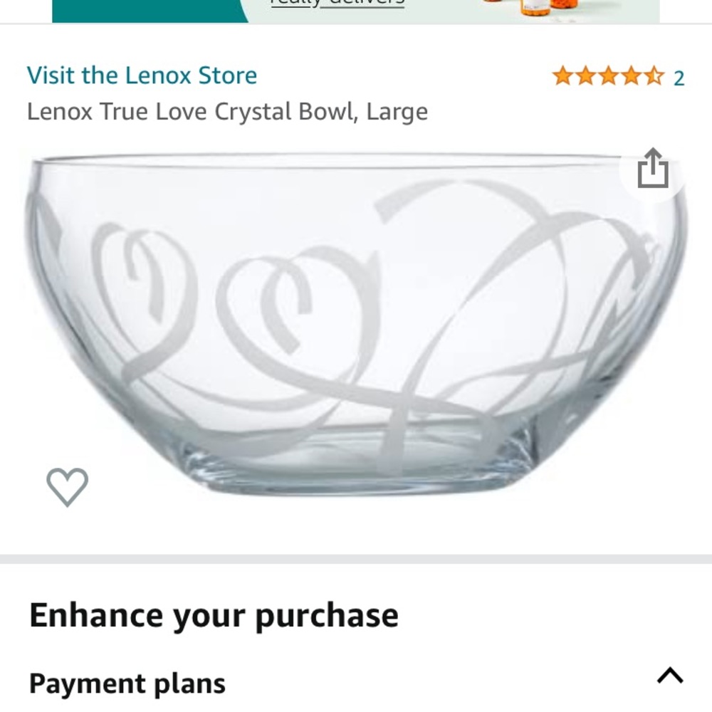Lenox True Love Large Bowl